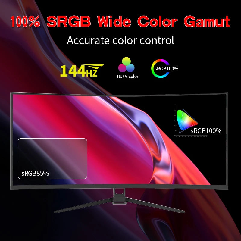 34'' 144Hz Curved Gaming Monitor Bezel-less