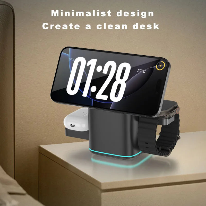 3 in 1 Charging Station iPhone Mag-Safe Charger