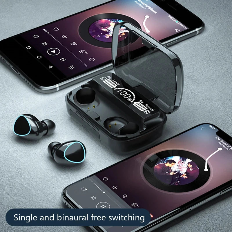 Wireless Bluetooth Headset with Charge Box