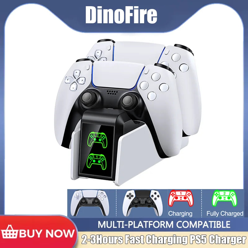 Dual Fast Charger for PS5 Wireless Controller