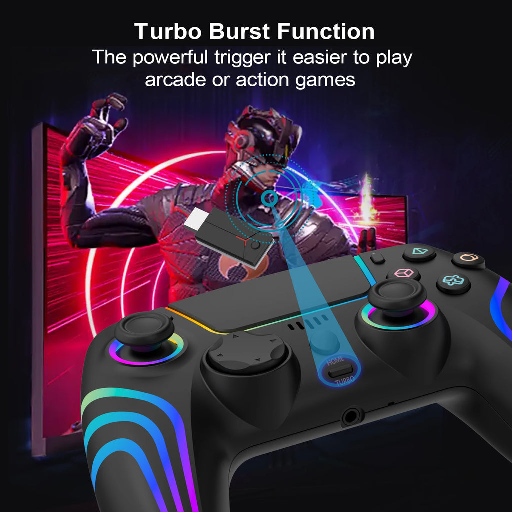 Wireless Game Controller For PlayStation 5 Gamepad With Dual Vibration RGB Light Joystick for PS5/PS5 Slim/PS5 Pro Accessories