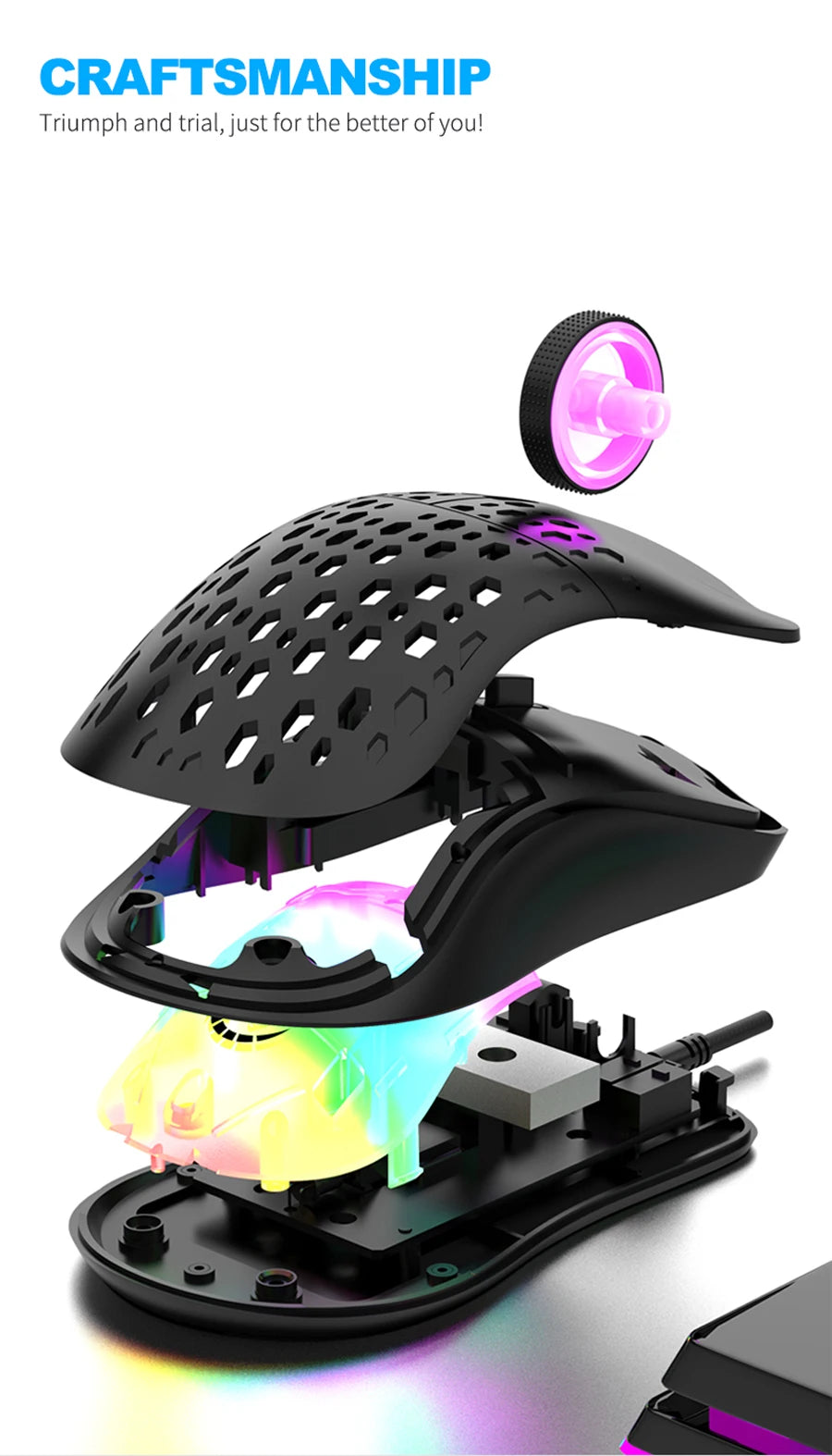 Wired RGB Gaming Mouse and Office For Microsoft Windows and Apple IOS System