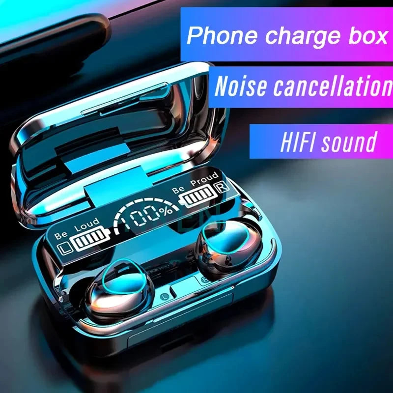 Wireless Bluetooth Headset with Charge Box