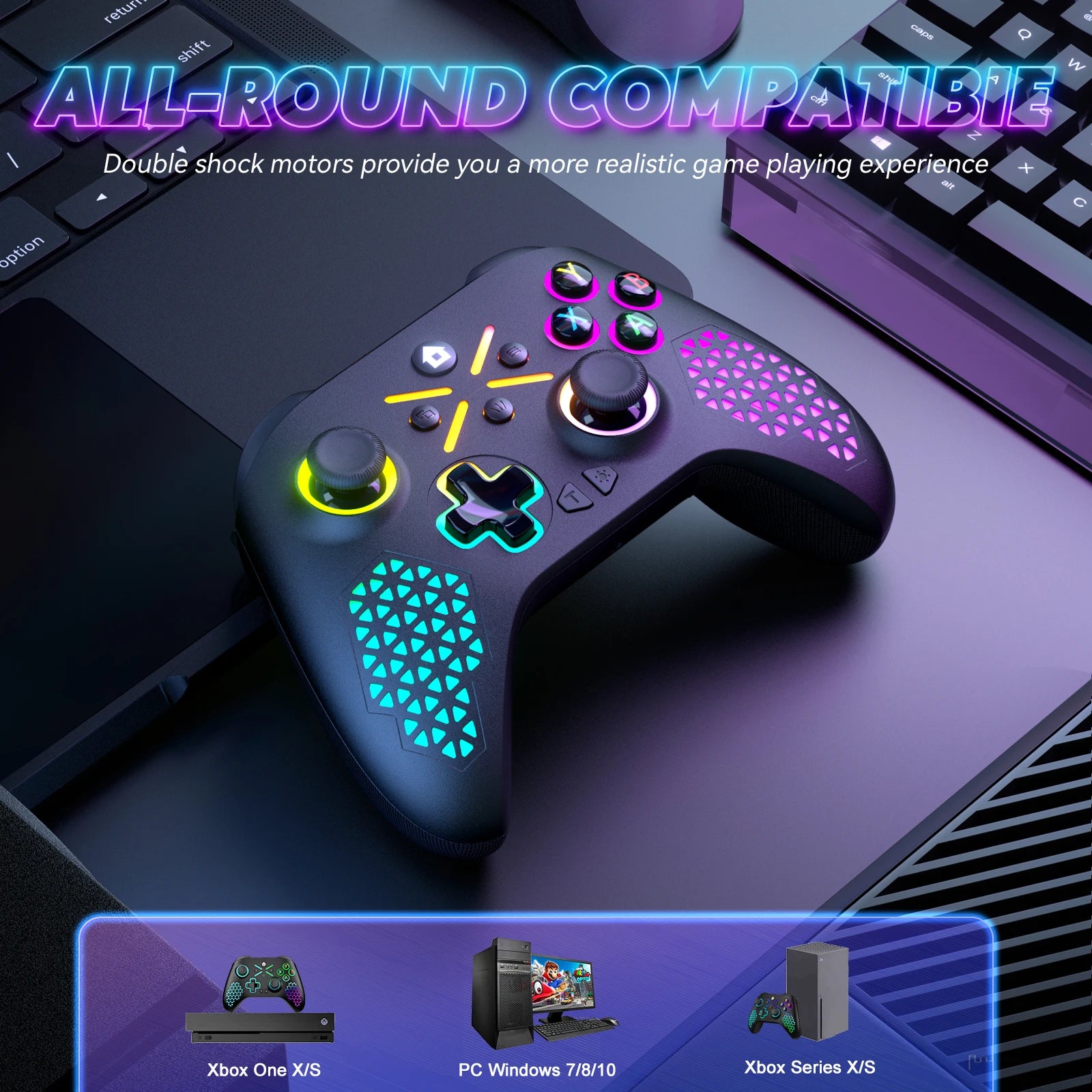 Wireless Gamepad For Xbox One, Xbox Series S, Xbox Series X  & PC