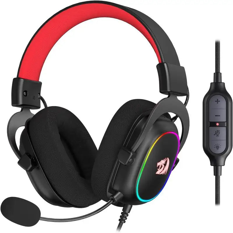 Redragon H510 Zeus-X RGB Wired Gaming Headset – 7.1 Surround Sound, Backlit RGB, Multi-Platform Compatibility
