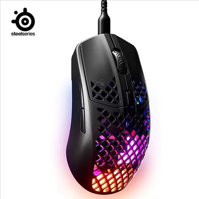 SteelSeries Aerox 3 - Super Light Gaming Mouse - 8,500 CPI TrueMove Core Optical Sensor - Ultra-lightweight Water Resistant Design - Universal USB-C connectivity