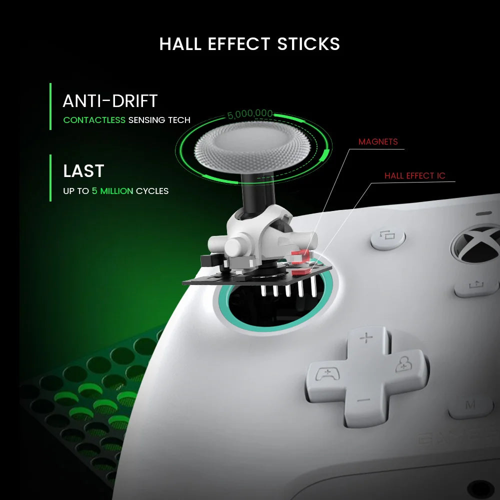 GameSir G7 SE Xbox Controller Wired Gamepad for Xbox Series X, Xbox Series S, Xbox One, with Hall Effect Joystick and Trigger