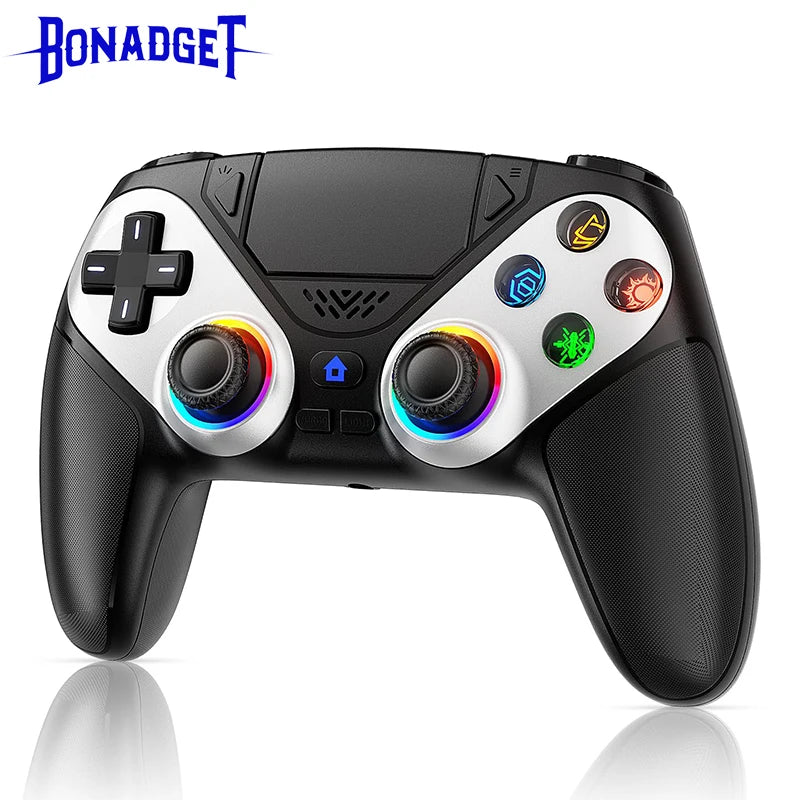 Controller For PS5 Console RGB Lights Wireless Gamepad for Playstion 5 Pro/Slim/PC Game Rocker W/ Turbo Touchpad Hall Trigger