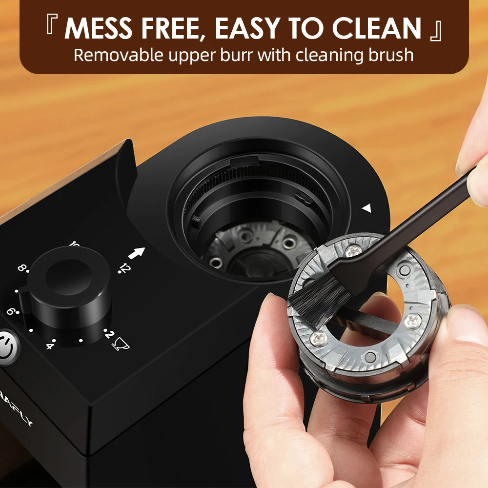 Electric Coffee Grinder with 28 Precision Settings – Perfect for Espresso, French Press & Drip