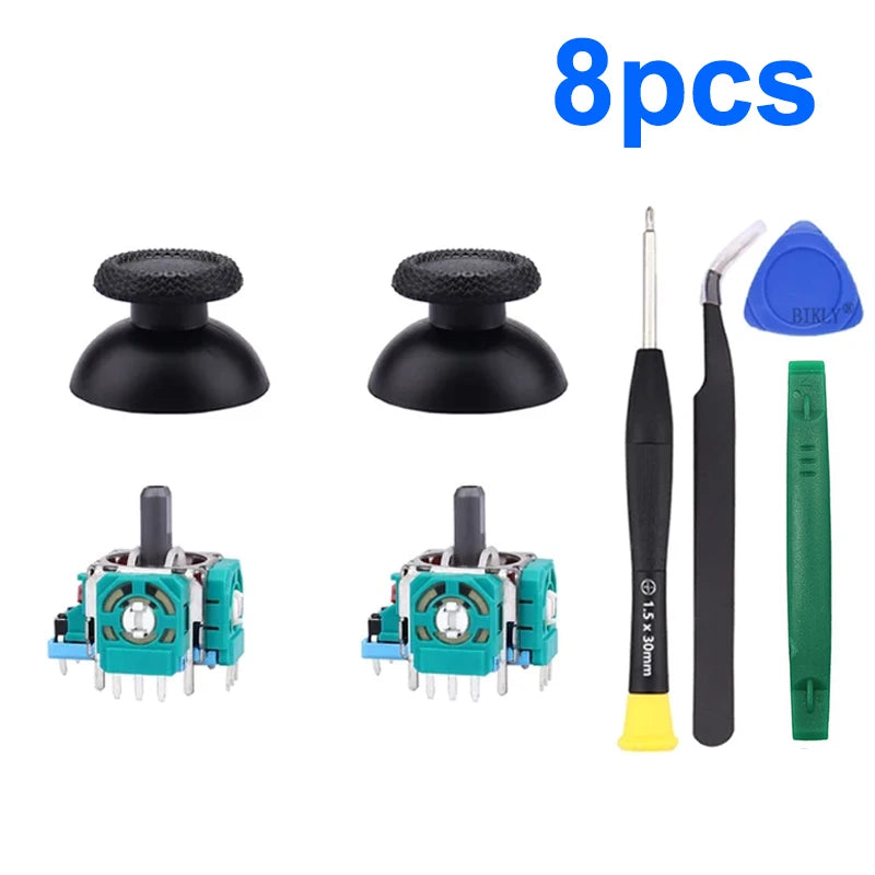 8 in 1 Replacement Joystick Kit for PS5 Controller with Screwdriver