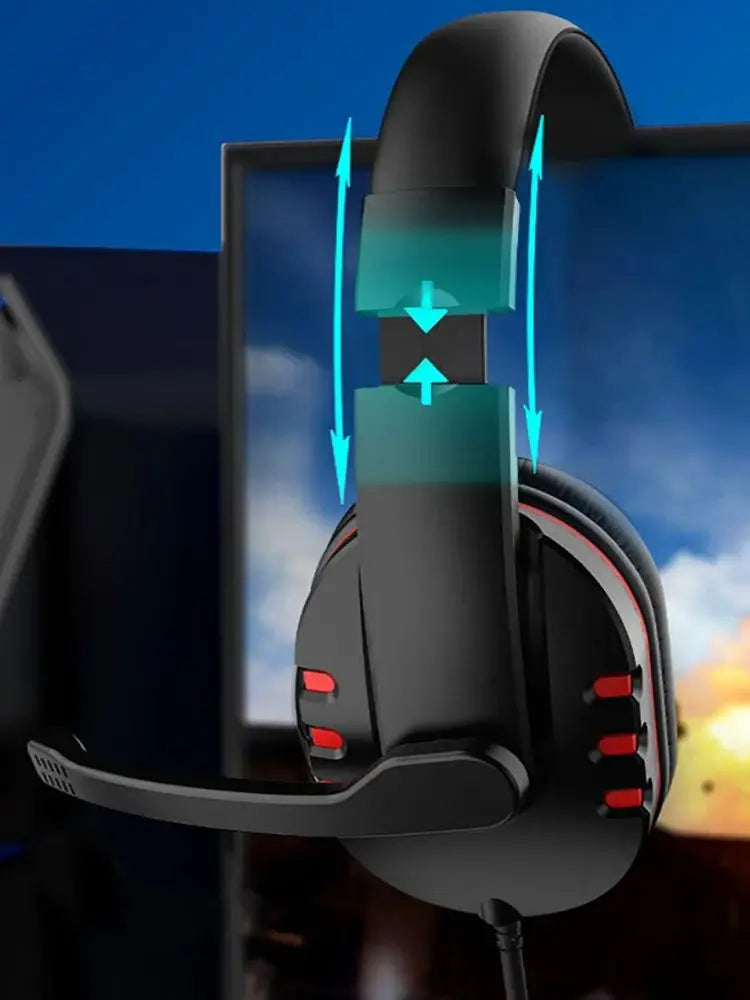Wired gaming Headphones Gamer Headset with Microphone