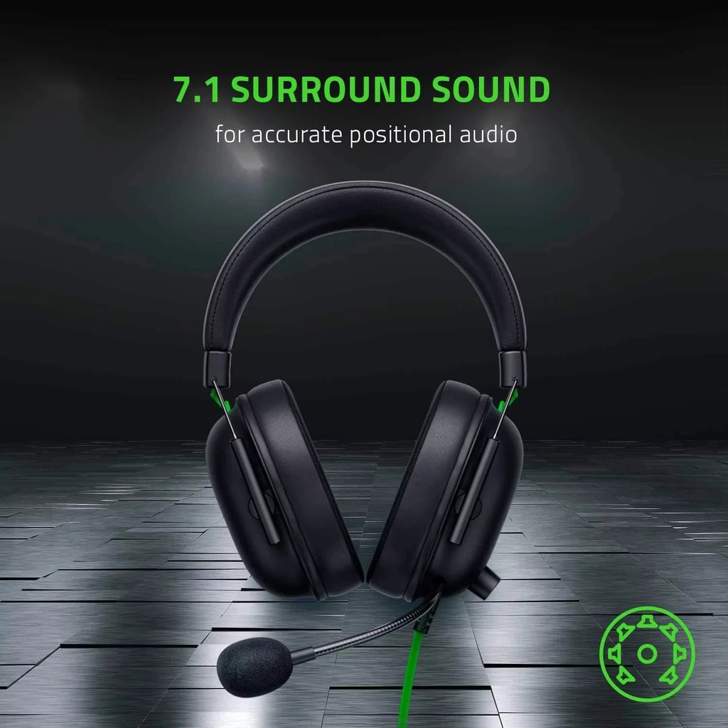 Razer BlackShark V2 X Wired Esports Gaming Headset – 7.1 Surround Sound, HyperClear Cardioid Mic, Advanced Passive Noise Cancellation