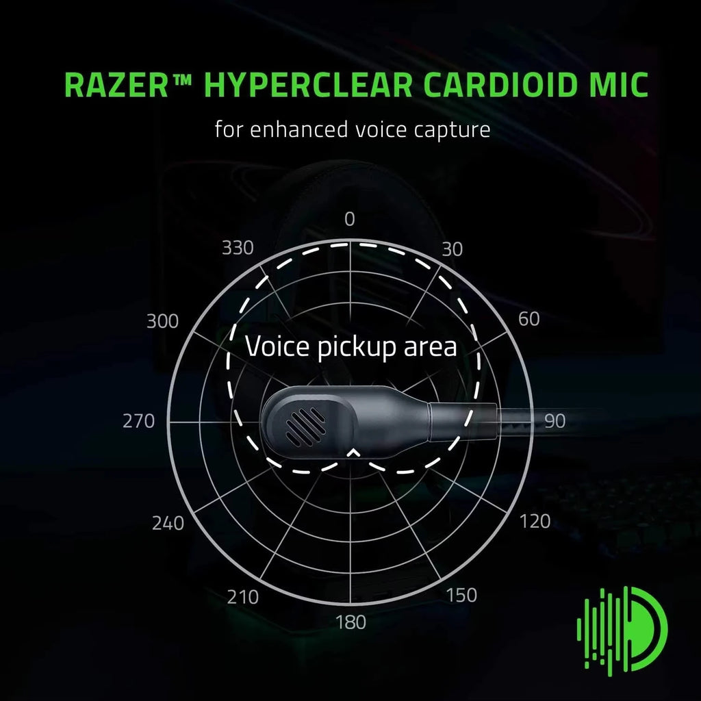 Razer BlackShark V2 X Wired Esports Gaming Headset – 7.1 Surround Sound, HyperClear Cardioid Mic, Advanced Passive Noise Cancellation