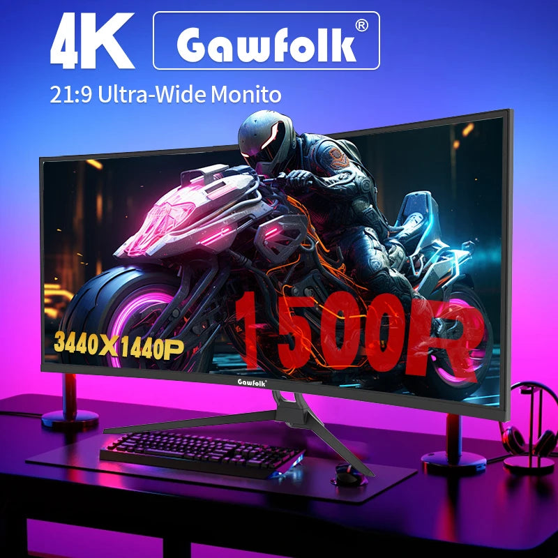 34'' 144Hz Curved Gaming Monitor Bezel-less