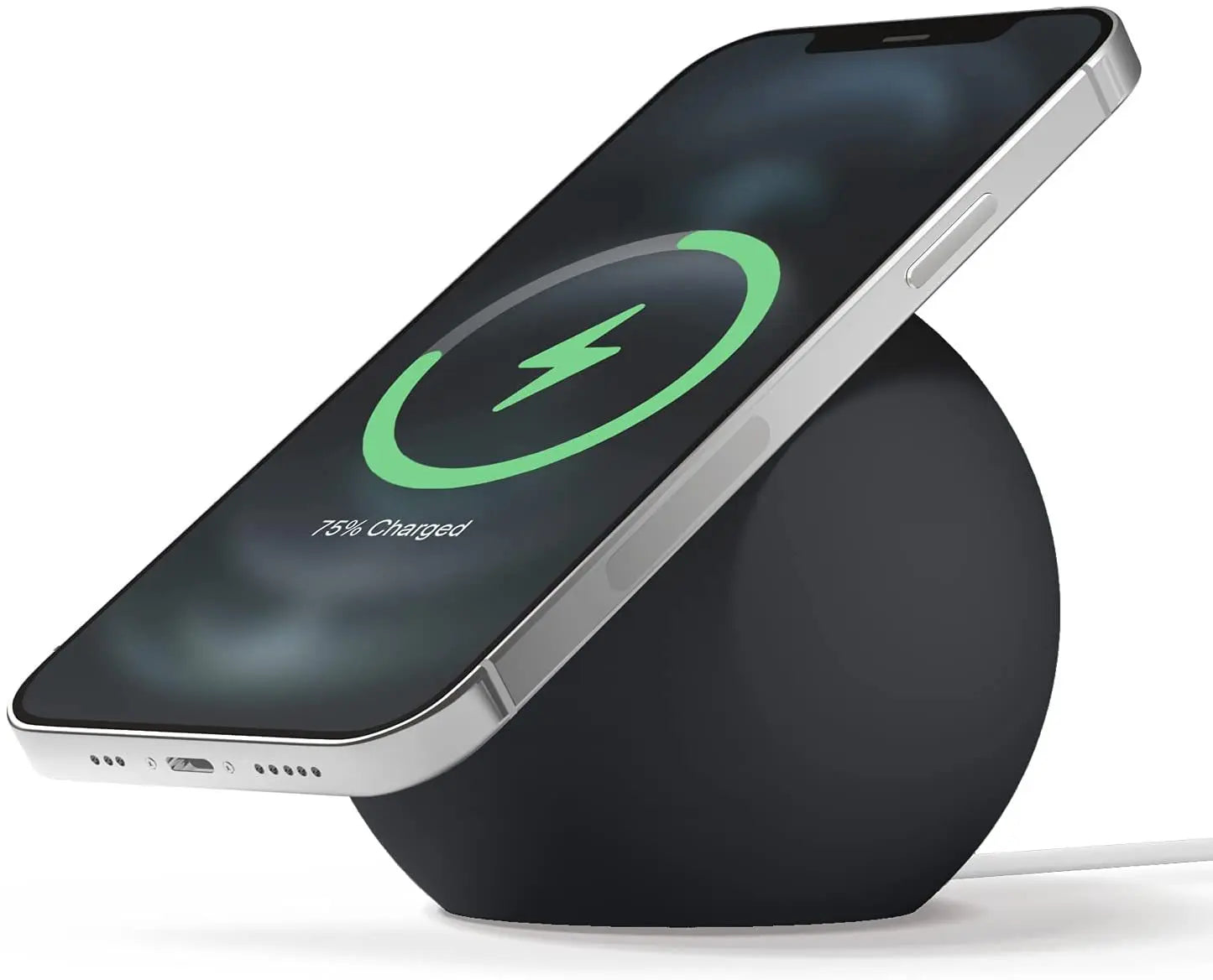Apple MagSafe-Compatible Wireless Charger Stand – Magnetic Silicone Charging Base