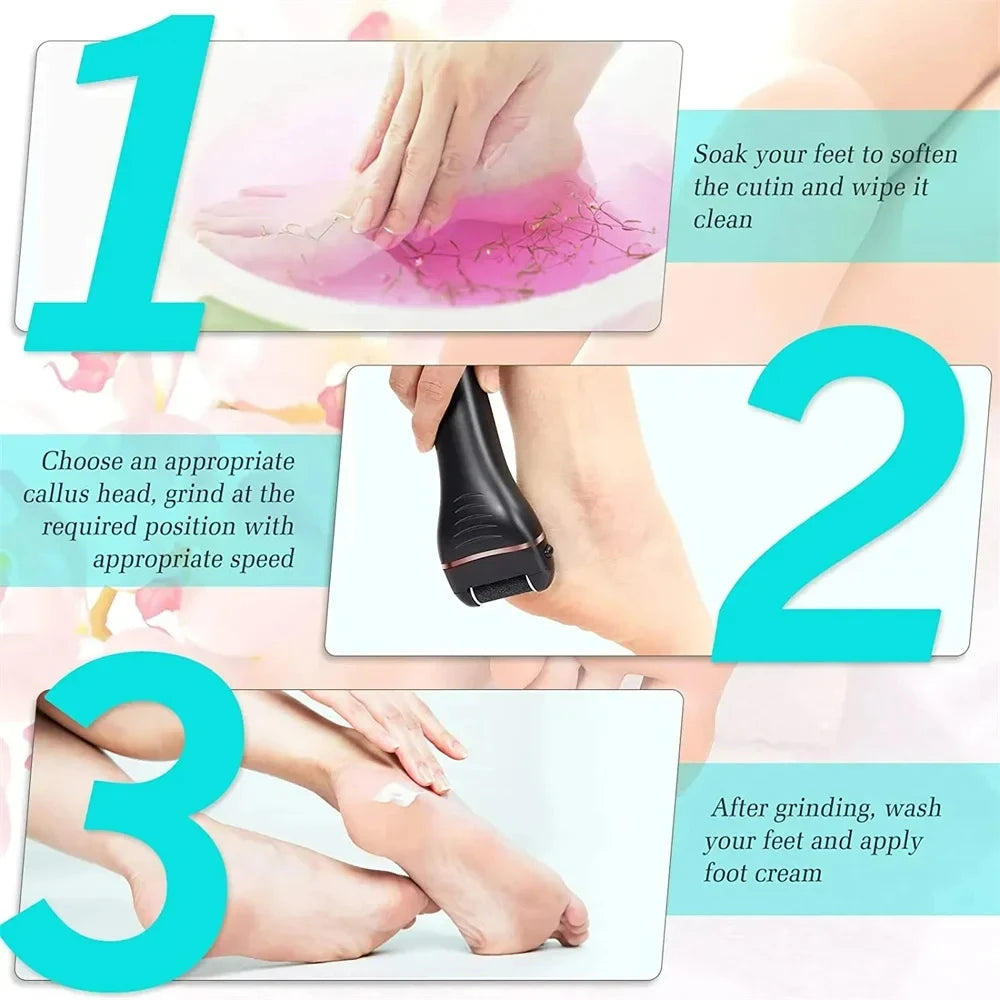Electric Grinding Pedicure Tools For Dead Hard Skin & Callus Remover