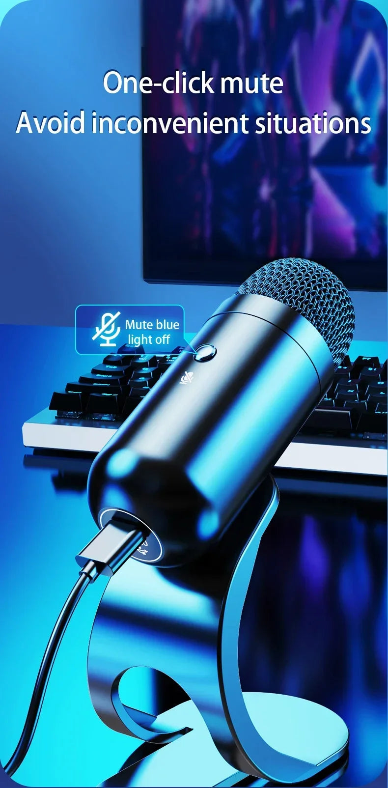 Professional USB Condenser Conference Microphone