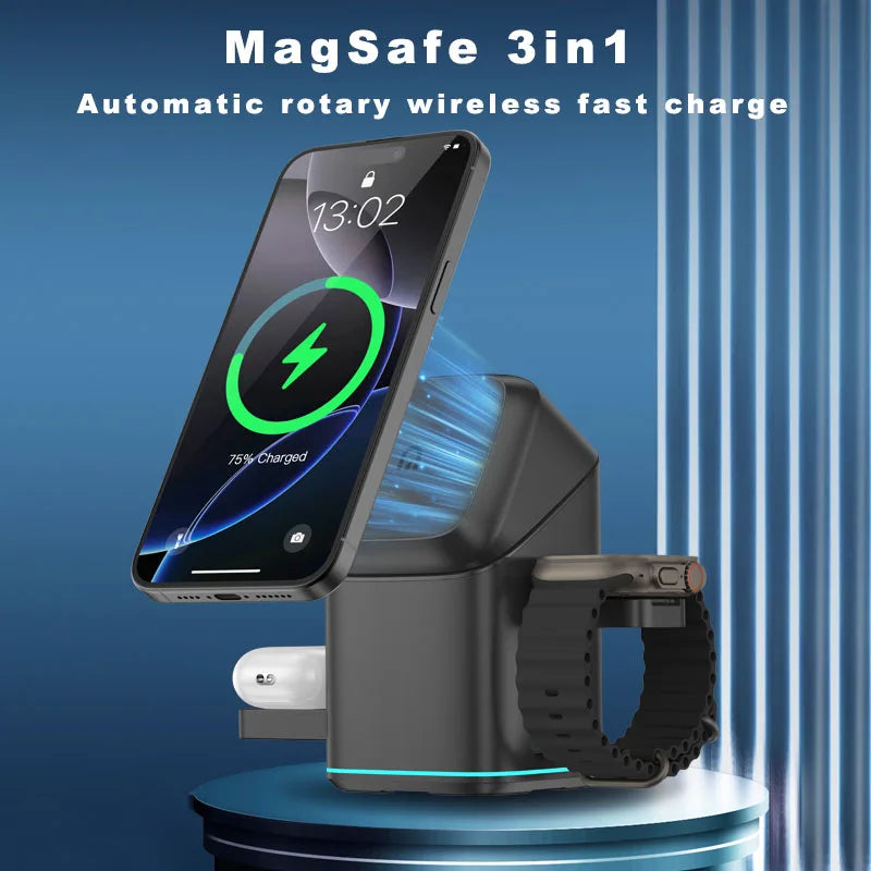 3 in 1 Charging Station iPhone Mag-Safe Charger