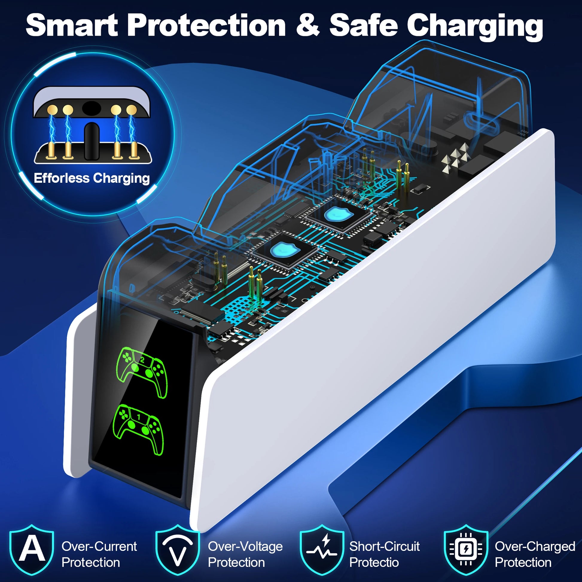 Dual Fast Charger for PS5 Wireless Controller