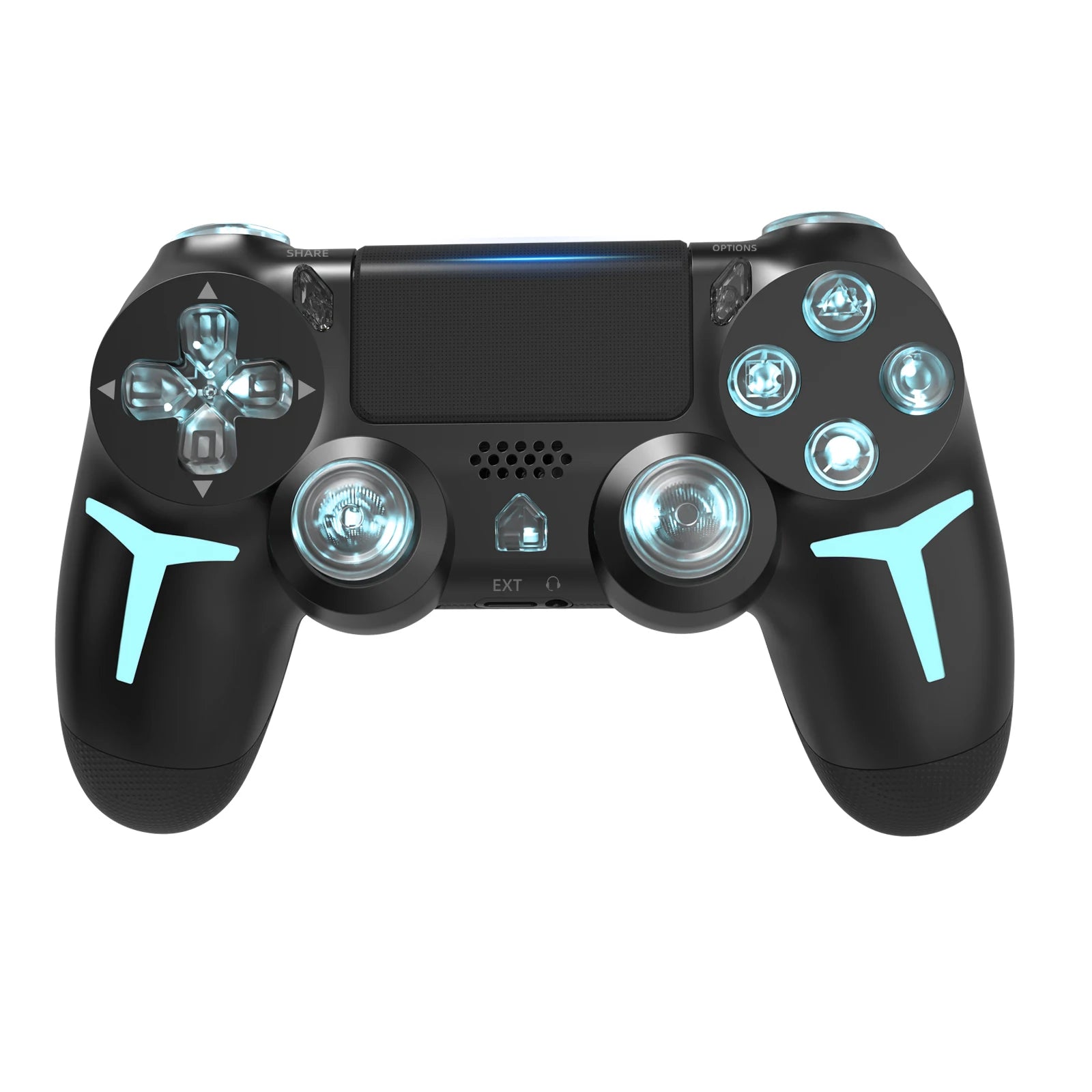 Multi-Platform Wireless Gaming Controller – RGB LED Bluetooth for PS4/PS3/PC