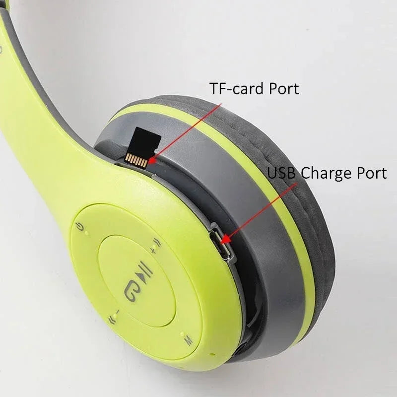 Bluetooth 5.0 Wireless Headphones with Foldable Design