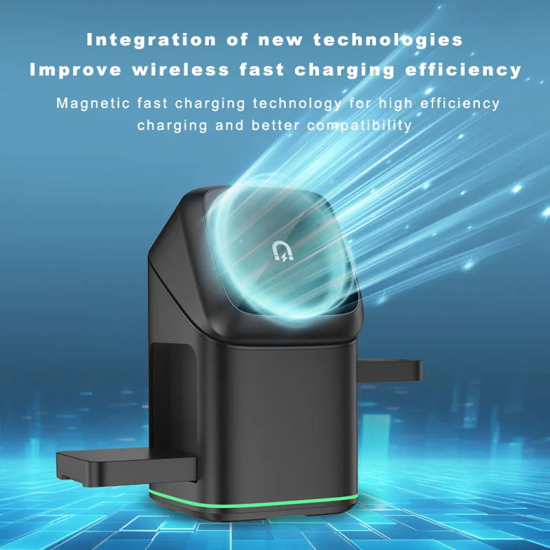 3 in 1 Charging Station iPhone Mag-Safe Charger