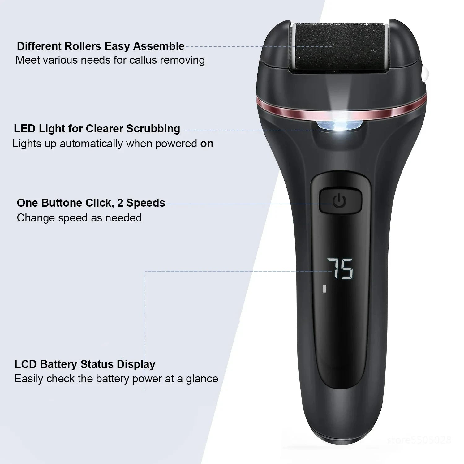 Electric Grinding Pedicure Tools For Dead Hard Skin & Callus Remover