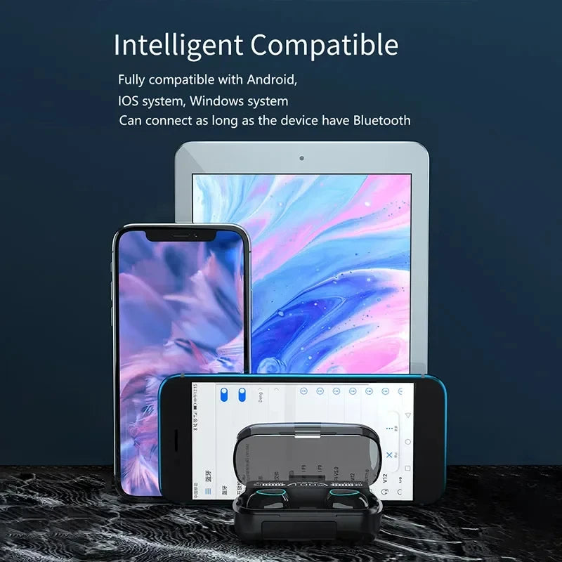 Wireless Bluetooth Headset with Charge Box
