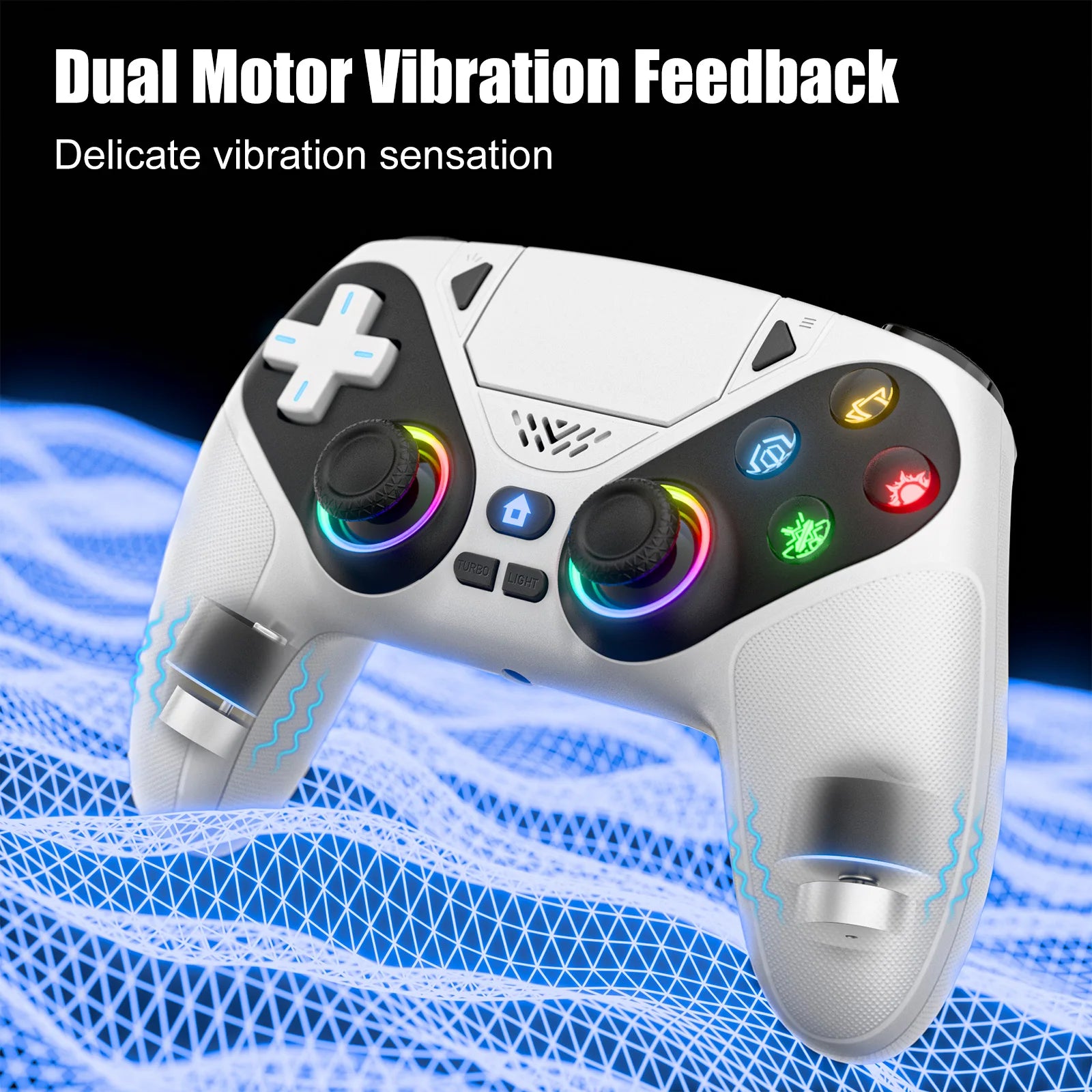 For Playstation 5 Wireless Controller For Ps5 Pc Console Controller With Turbo Dual Sense Vibrate Programming Bluetooth Gamepad
