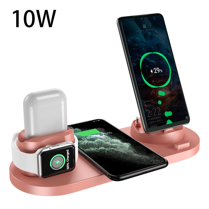 6-in-1 Fast Wireless Charging Station – Multi-Device Charging Dock for Phone, Watch & AirPods