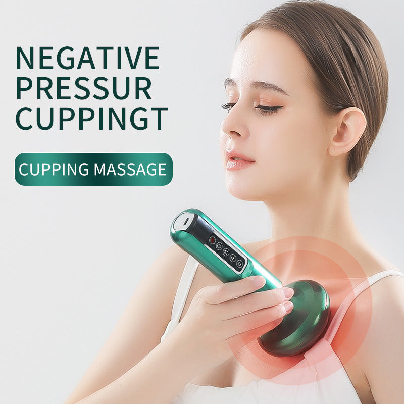 Electric Vacuum Cupping Massager – Anti-Cellulite Body Suction Cup with Gua Sha Function for Fat Burning & Slimming Therapy