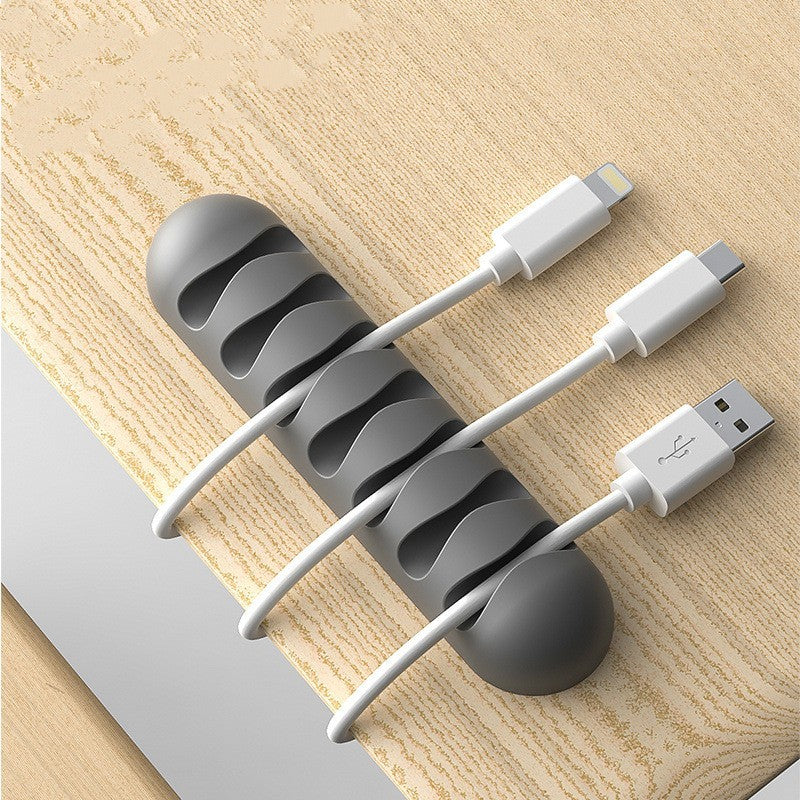 Cable Management Clip – Silicone Wire Organizer for USB, Earphones & Network Cables