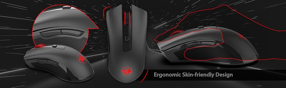 Redragon M652 Optical 2.4G Wireless Mouse with USB Receiver