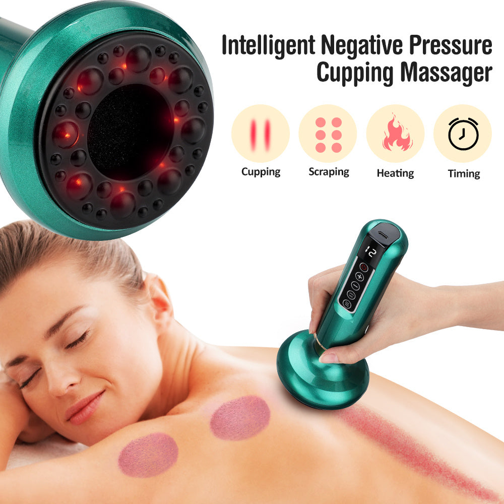 Electric Vacuum Cupping Massager – Anti-Cellulite Body Suction Cup with Gua Sha Function for Fat Burning & Slimming Therapy