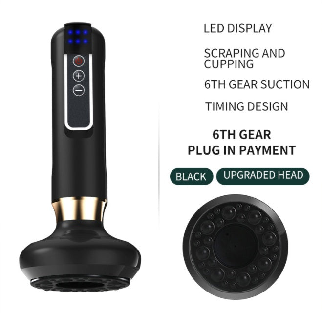Electric Vacuum Cupping Massager – Anti-Cellulite Body Suction Cup with Gua Sha Function for Fat Burning & Slimming Therapy
