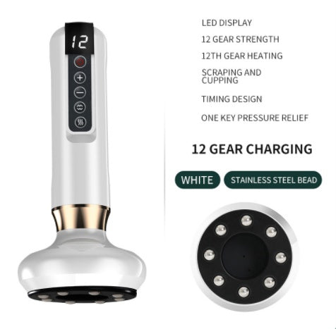 Electric Vacuum Cupping Massager – Anti-Cellulite Body Suction Cup with Gua Sha Function for Fat Burning & Slimming Therapy