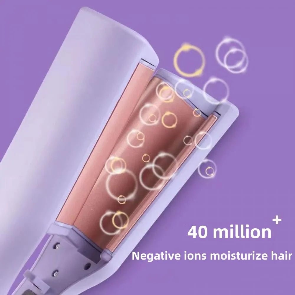 32mm Deep Wave Hair Curler – Adjustable Temperature Curling Iron Wand, Fast-Heating Crimper Styler for All Hair Types