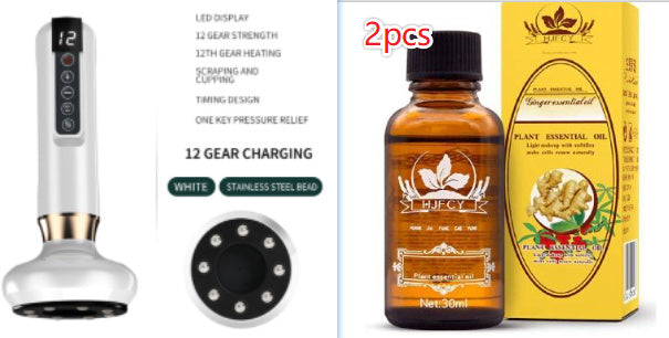 Electric Vacuum Cupping Massager – Anti-Cellulite Body Suction Cup with Gua Sha Function for Fat Burning & Slimming Therapy